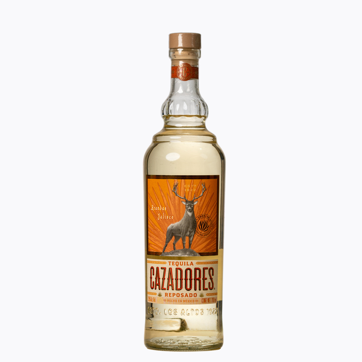 TEQUILA CAZADORES REPOSADO 12/700 ML 38°